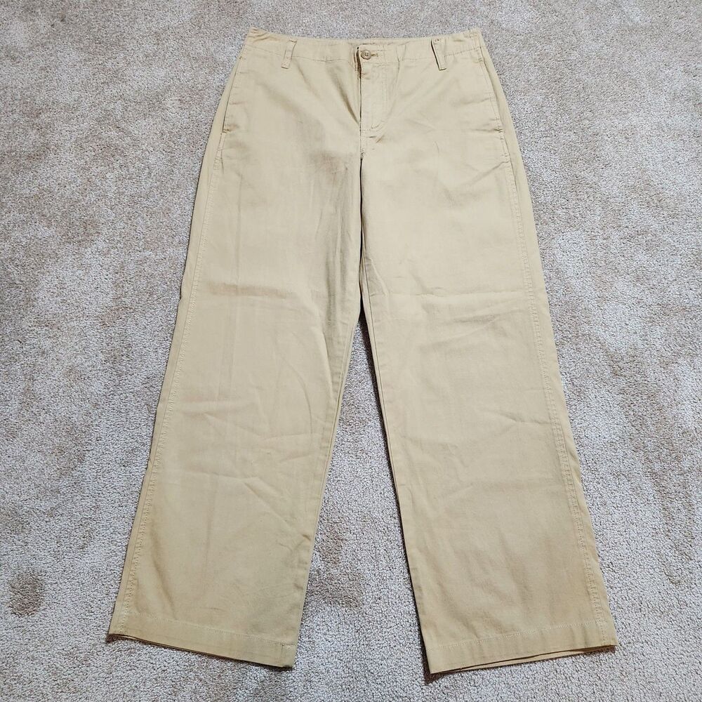 J. Crew Sailor Heritage Chino Pants Women 28 Tan High Rise Straight Leg NWT